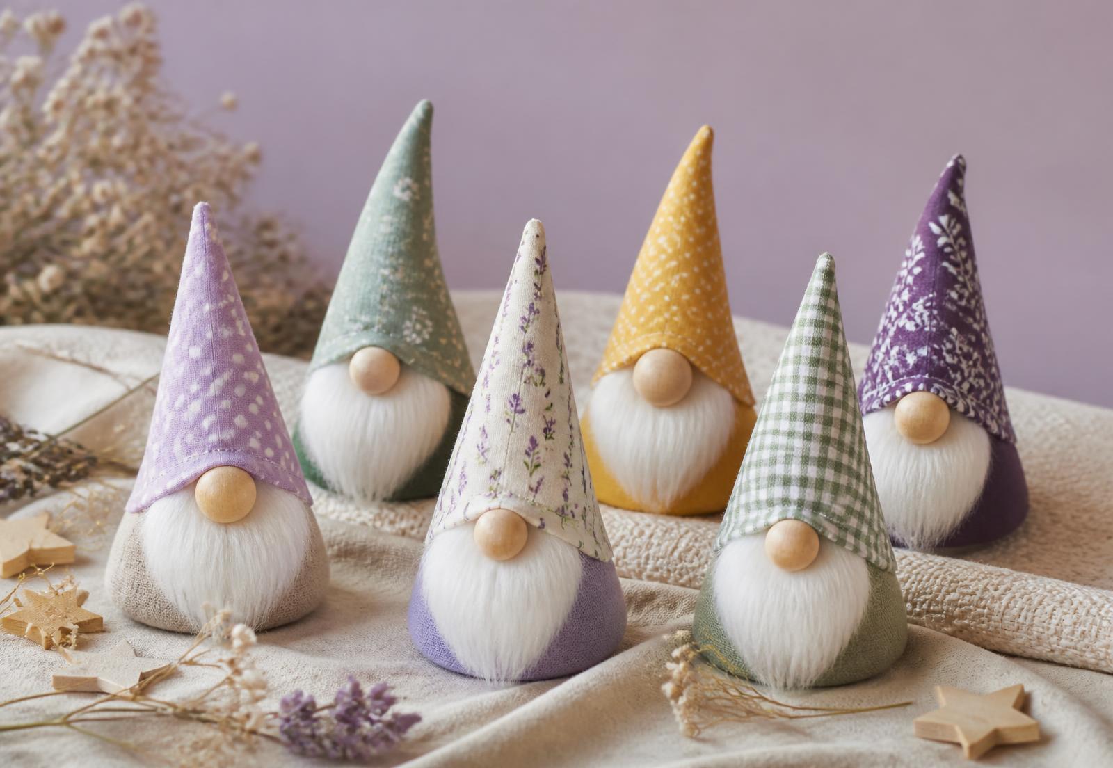 Lavender Fields Gnome — handmade gnome by The Gnome Lady